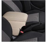 Qxryzp Center Console Armrest Box Car Armrest Box, for Ford for Fiesta 2011-2018 Interior Details Retrofit Parts Accessories Centre Console Storage(BLACK A4 Beige 7usb)
