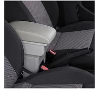 Qxryzp Center Console Armrest Box Car Armrest Box, for Ford for Fiesta 2011-2018 Interior Details Retrofit Parts Accessories Centre Console Storage(BLACK B5 Grey 3usb)