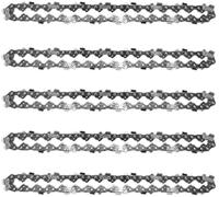 Qxryzp Chainsaw Chain 6 Inch 1/3/5/10Pcs, for Mini Steel Chains Electric Chainsaws Accessory Replacement Chainsaw Chain Replacement(Black 5pcs)