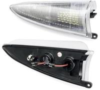 Qxryzp Direction Indicator Lamp Switchback Sequential Led under Side Mirror Turn Signal Puddle Courtesy Lights, for Ford, for Expedition Gen2(BLACK 1)