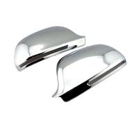 Qxryzp for, A3 S3 A4 S4 A5 S5 A6 S6 RS6 Q3 RSQ3 2008-2011 Matt Chrome Side Mirror Cover Bead Silver Wing Caps Car Side Mirror Cover Replacement(Chrome)