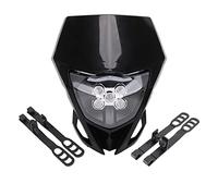 Qxryzp Motorcycle Headlight Headlamp Head Lamp Light EXC EXCF SX SXF XC XCF XCW XCFW 125 150 250 350 450 530 Motorcycle Ghost Face Light(Black)