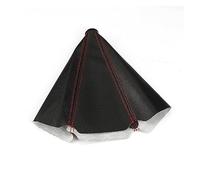 Qxryzp MT/AT Universal Boot Red Stitch Gear Shift Knob Gaiter Glove Cover Car Gear Shift Knob Replacement