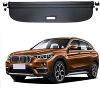Qxryzp Rear Cargo Organiser Bracket Car Retractable Rear Trunk Parcel Shelf, for BMW X1 F48 2016-2021 Luggage Cargo Cover Shade Shield Privacy Protective Security Shelves