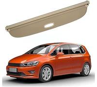 Qxryzp Rear Cargo Organiser Bracket Car Retractable Rear Trunk Parcel Shelf, for Vw for Golf Sv Sportsvan 2016-2021 Luggage Cargo Cover Shade Shield Privacy Protective Security(Black Normal B Beige)