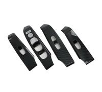 Qxryzp Steering Wheel Rear Window Triangle Shutter Cover Trim ABS Accessories, for NISSAN, for Altima, for Teana 2019-2021 Carbon Fiber Look Rear Window Louver(Model A)