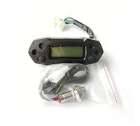 Qxryzp Universal 1 2 4 Cylinder 15000RPM Motorcycle LCD Speedometer Digital Electric Modified, for MINI, Adjustable Speed Meter Odometer Motorcycle Odometer(With sensor)