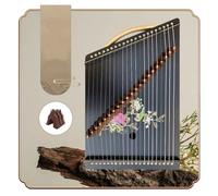 QXSJEDYCH Chinese Guzhengs, 21 Strings, Guzheng Finger Trainer Suitable for Beginner/Professional, Portable Mini Guzheng with Accessories, 53 × 32 cm Guzheng(Color:D)
