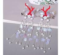 QXSJEDYCH Chinese Hanfu Hair Accessories Women Hairpins Headdress Vintage Headwear Long Tassels Hair Clip Jewelry C Jewelry