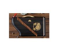 QXSJEDYCH Guzheng Finger Trainer, Portable Chinese Guzhengs with Backpack/Full Accessories, Suitable for Child/Adults/Beginner/Professional, 60x35 CM, 21 Strings Guzheng(Color:Peony)