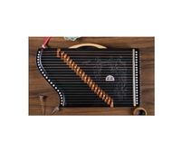 QXSJEDYCH Guzheng Finger Trainer, Portable Chinese Guzhengs with Backpack/Full Accessories, Suitable for Child/Adults/Beginner/Professional, 60x35 CM, 21 Strings Guzheng(Color:Lotus)