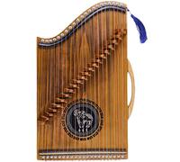 QXSJEDYCH Guzheng, Portable Chinese Guzheng, Guzheng Finger Trainer with Backpack/Full Accessories, Suitable for Beginner/Professional, 60x35 CM, 21 Strings Guzheng(Color:Aries)