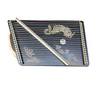 QXSJEDYCH Mini Guzheng, 55x34 CM, 21 Strings, 5 Patterns, Guzheng Exerciser with Accessories Suitable for Beginner/Professional/Children/Adult Guzheng(Color:D)