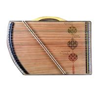 QXSJEDYCH Mini Guzheng Suitable for Beginner/Professional, Portable Guzheng Fingering Exerciser with Backpack/Full Accessories, 60x40 CM, 21 Strings Guzheng
