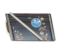QXSJEDYCH Mini Portable Guzheng, 12 Zodiac Patterns, Guzheng Trainer with Accessories Suitable for Beginner, Professional, 55x34 CM, 21 Strings Guzheng