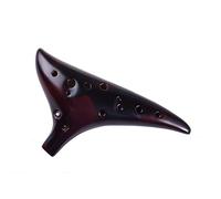QXSJEDYCH ocarina 12 Hole Alto C Key Ocarina Fumed Wind Instrument Suitable For Beginners And Students. Flute