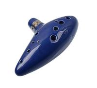 QXSJEDYCH Ocarina 12 Hole Ocarina Blue Alto C Flute Wind Instrument Sound Easy to Learn Flute(Blue Full Pack)