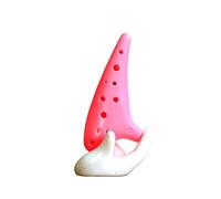 QXSJEDYCH ocarina 12 Hole Resin Ocarina In SC Key Twelve Hole Plastic High Pitched Ocarina In C Key Students Play Musical Instruments Flute(Pink)