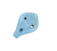 QXSJEDYCH Ocarina 6 Holes Alto Tone C Ocarina Ceramic Black Pottery Flute Instrument with Hang Rope Flute(Green)