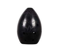 QXSJEDYCH ocarina 8 Hole Pear-shaped Black Pottery Student Beginner's Introduction To Playing The Musical Instrument Flute(F key 07)