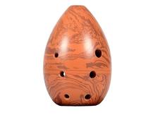 QXSJEDYCH ocarina 8 Hole Pear-shaped Black Pottery Student Beginner's Introduction To Playing The Musical Instrument Flute(F key 01)
