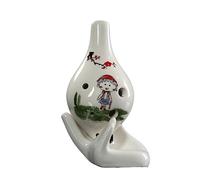 QXSJEDYCH ocarina Beginner's Introductory Ocarina 6 Hole Alto Ac Key Ocarina Musical Instrument Recommended For School Teaching Flute(10)