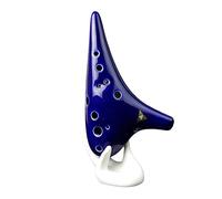 QXSJEDYCH ocarina Blue 12 Hole Ocarina Instrument Alto C Key Af Key Ocarina Instrument Flute
