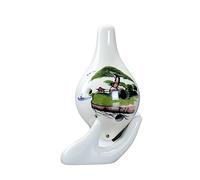 QXSJEDYCH ocarina Blue And White Hand Painted Ocarina 6 Hole Instrument Ocarina Alto C Key For Beginners In School Flute(8)