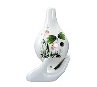 QXSJEDYCH ocarina Blue And White Hand Painted Ocarina 6 Hole Instrument Ocarina Alto C Key For Beginners In School Flute(7)