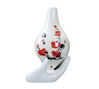 QXSJEDYCH ocarina Blue And White Hand Painted Ocarina 6 Hole Instrument Ocarina Alto C Key For Beginners In School Flute(9)