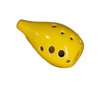 QXSJEDYCH ocarina C-tuned Pottery Xun Beginners Self Study Entry 10 Hole Professional Playing Ten-hole Ancient Xun Ethnic Musical Instrument Flute(Giallo)