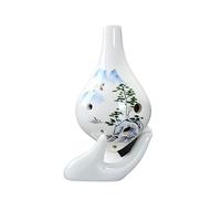 QXSJEDYCH ocarina Hand Painted Ocarina Long Mouth 6 Hole Alto C Key Beginner's Introductory Ocarina Flute Suitable For Beginner Students Flute(8)