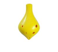 QXSJEDYCH ocarina Long mouthed ocarina 6 hole alto C tuned AC tuned resin plastic plastic anti-fall ocarina instrument Flute(Giallo)