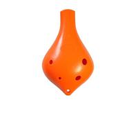 QXSJEDYCH ocarina Long mouthed ocarina 6 hole alto C tuned AC tuned resin plastic plastic anti-fall ocarina instrument Flute(Dark yellow)