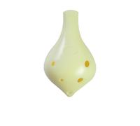 QXSJEDYCH ocarina Long mouthed ocarina 6 hole alto C tuned AC tuned resin plastic plastic anti-fall ocarina instrument Flute(Bianco)