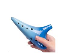 QXSJEDYCH ocarina Ocarina 12 Hole Alto C Key AC Beginner Entry Twelve Hole Professional Performance Flute(Blu)