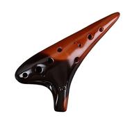 QXSJEDYCH ocarina Ocarina 12 Hole Mid Tone Twelve Hole High Pitched Xun Instrument For Beginners And Professional Players Flute(Yellow 10)