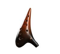 QXSJEDYCH ocarina Ocarina 12 Holes Alto C Key Smoked Ocarina 12 Holes AC Key Two Colors Suitable For Beginners Student Ocarina Instrument Flute(1)