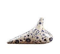 QXSJEDYCH ocarina Ocarina AF Key Blue And White Ocarina 12 Hole Alto Ocarina Musical Instrument Twelve Hole AF Key Ocarina Flute