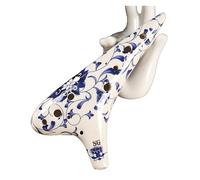 QXSJEDYCH ocarina Ocarina C Key Blue And White Ocarina 12-hole Alto Ocarina Musical Instrument Twelve-hole Ocarina Flute(SG tune)
