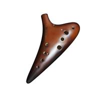 QXSJEDYCH ocarina Ocarina Instrument 12 Holes AF Alto F Key Twelve Holes Large Lacquer Smoked Xun Professional Performance Grade Flute