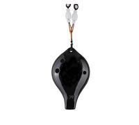 QXSJEDYCH ocarina Ocarina Six Hole Beginner's Introduction 6 Hole Alto AC Key Long Mouth Black Pottery Professional Instrument Ceramics Flute(SC high C key 02)