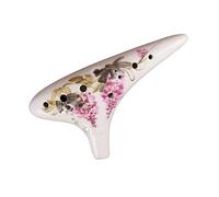 QXSJEDYCH ocarina Playing Ocarina 12 Hole Alto C Key For Beginners Introductory Flute 12 Hole Ac Professional Playing Xun Instrument Flute(8)