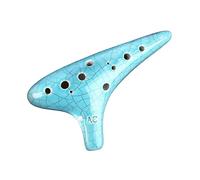 QXSJEDYCH ocarina Playing Ocarina 12 Hole Alto C Key For Beginners Introductory Flute 12 Hole Ac Professional Playing Xun Instrument Flute(5)