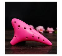 QXSJEDYCH Ocarina Resin Plastic Ocarina Flute 12 Hole Alto Tone C Flute with Neck Strap Woodwind Music Instrument for Beginner Flute(Purple)