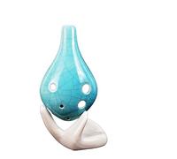 QXSJEDYCH ocarina Student Entry Level Six Hole Ocarina 6 Hole Beginner Alto C Key Professional Adult Ocarina Xun Porcelain Instrument Flute(5)