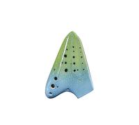 QXSJEDYCH ocarina Three-pipe Ocarina Smoked Ocarina AC-tuned Three-pipe Ocarina Suitable For Beginners Flute(8)