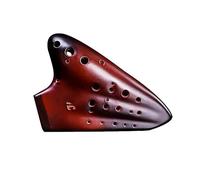 QXSJEDYCH ocarina Three-pipe Ocarina Smoked Ocarina AC-tuned Three-pipe Ocarina Suitable For Beginners Flute(1)
