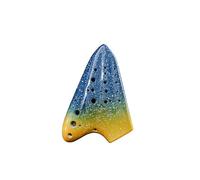 QXSJEDYCH ocarina Three-pipe Ocarina Smoked Ocarina AC-tuned Three-pipe Ocarina Suitable For Beginners Flute(3)