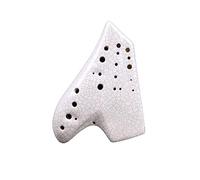 QXSJEDYCH ocarina White Triple Ocarina Music Instrument Alto Tone C Ocarinas Professional Musical Instrumentation Flute Accessories Flute